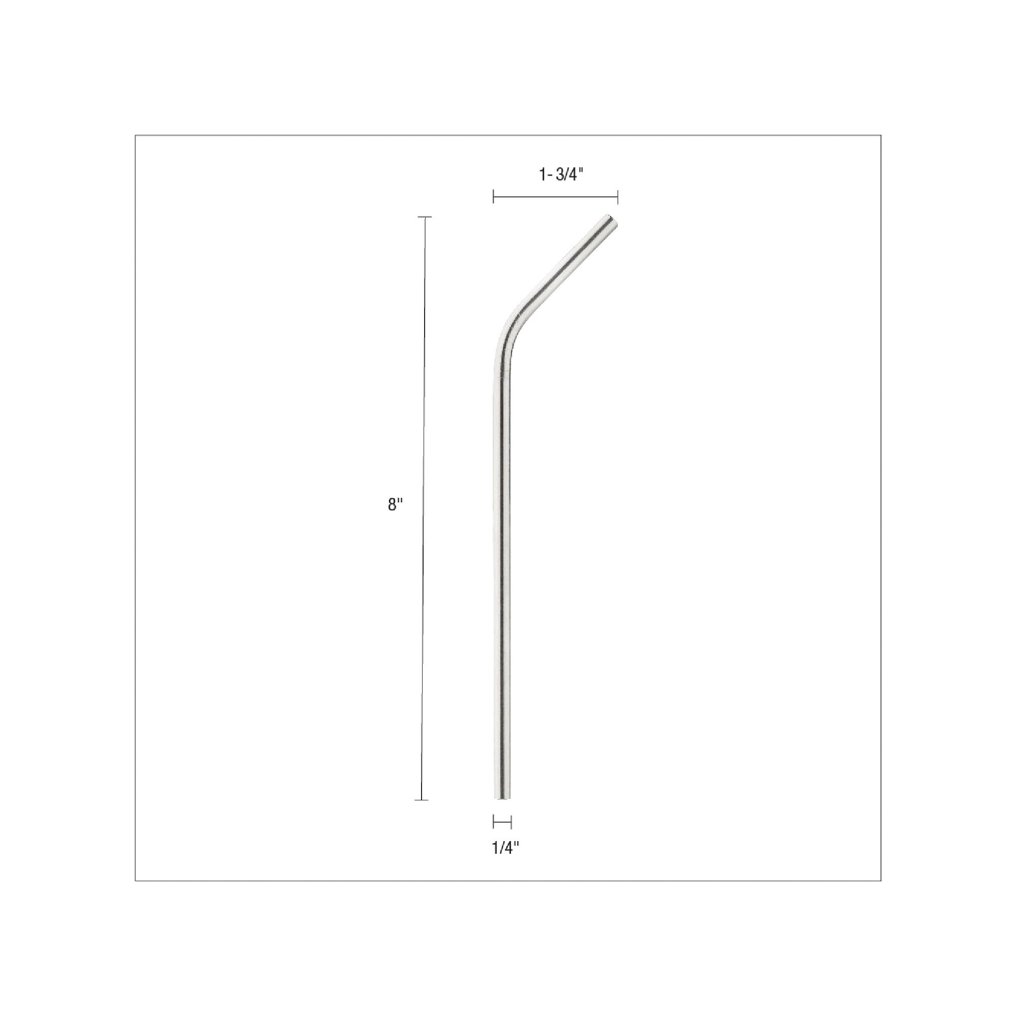 HIC Kitchen Reusable Drinking Straws, 18/8 Stainless Steel, Set of 4 Straws and 1 Cleaning Brush - Image 7